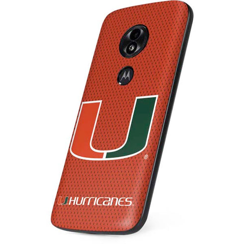 University of Miami Hurricanes Jersey Moto E5 Play Skin